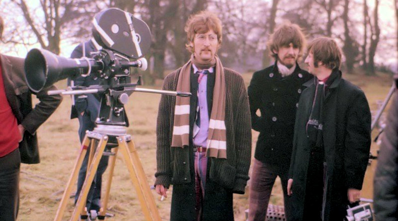 The Beatles became early pioneers on promoting singles through music videos in 1967 when they premier on Top Of The Pops "Penny Lane" and "Strawberry Fields Forever"