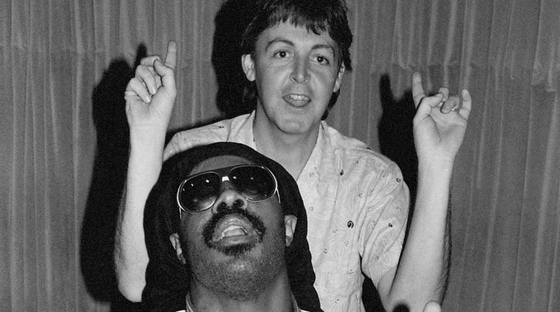 Paul McCartney and Stevie Wonder reach No.1 in 1982 with "Ebony and Ivory"